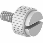 BSC PREFERRED Nylon Thumb Screw with Slotted Drive 4-40 Thread Size 1/4 Long, 100PK 94320A331